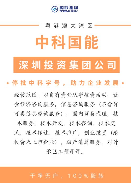 中科國能 深圳投資集團搶灘粵港澳大灣區，信息服務助力區域經濟新飛躍
